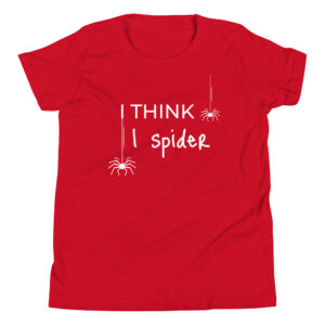 Kinder-T-Shirt “I think I spider”